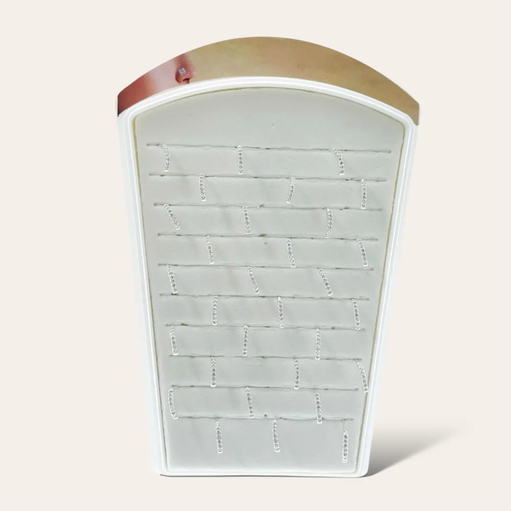 Nasini Mezzuna con Strass -30pz Orecchini per Naso - PCA-216-105