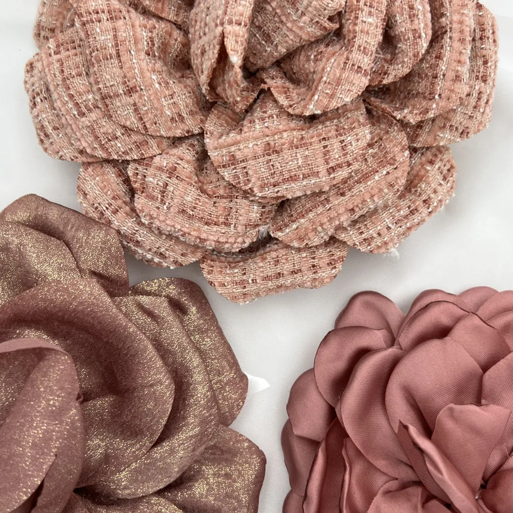 Fiore Grande-12pz Spille in Tessuto - SPM-143-18