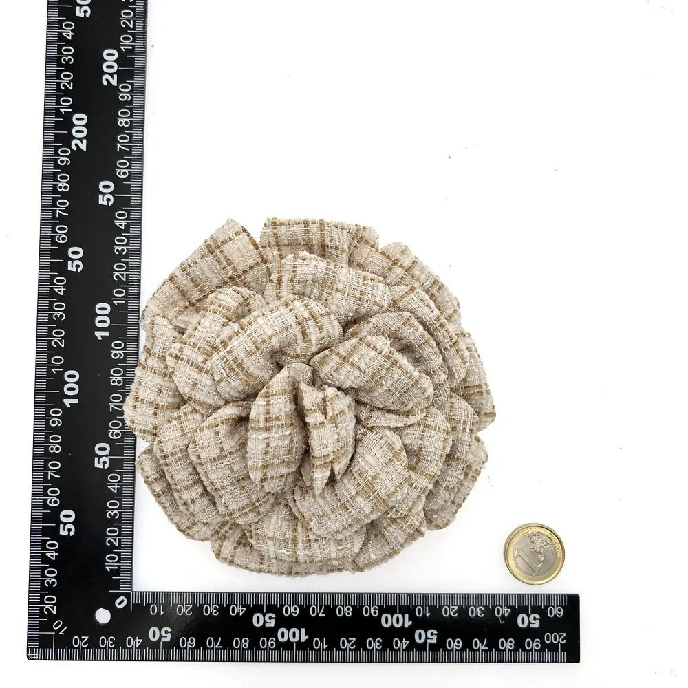 Fiore Grande-12pz Spille in Tessuto - SPM-143-20