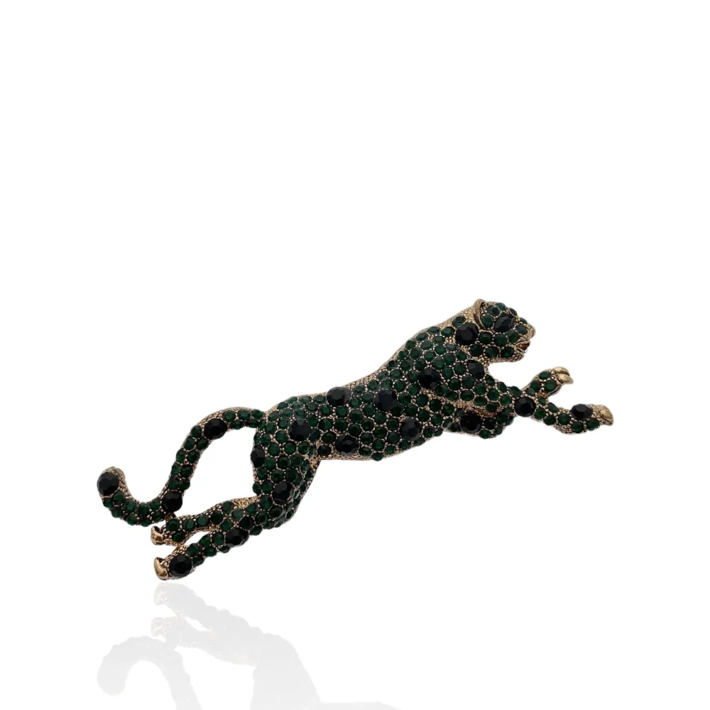 Pantera-Spilla con Strass - SPM-321-179