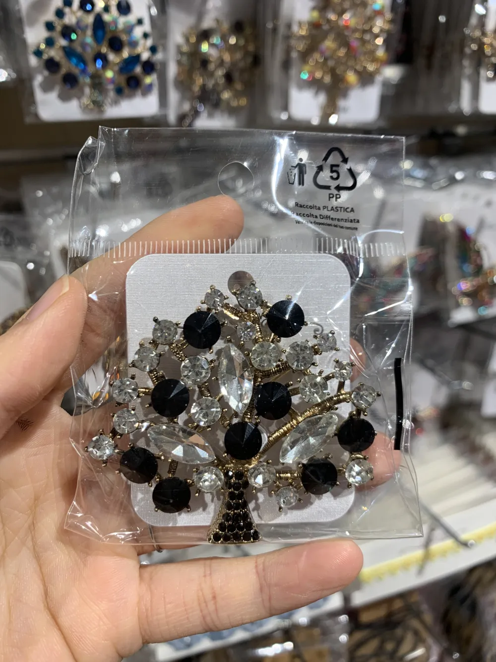 Albero della Vita-Spilla con Strass - SPM-321-232