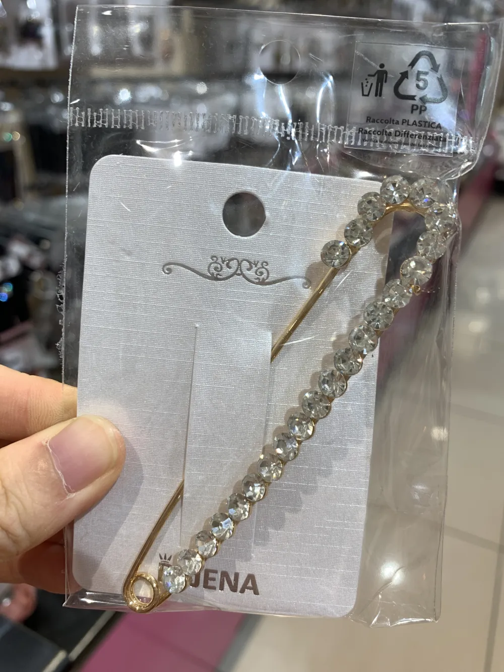 SP-Strass Grosso 5563- Spilla da Balia 10 cm - SPM-321-237