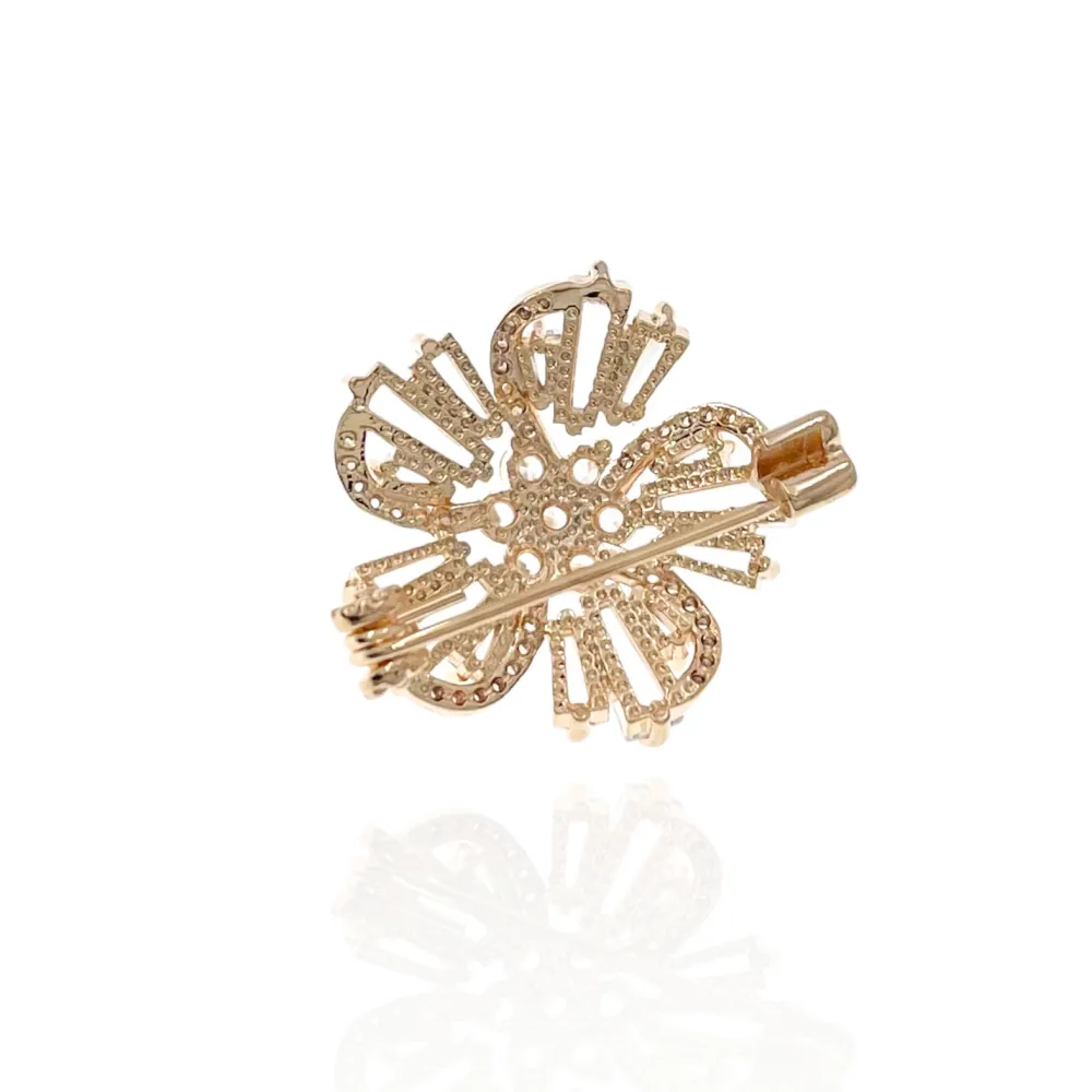 Fiore-Spilla Piccola con Zirconia - SPM-506-201