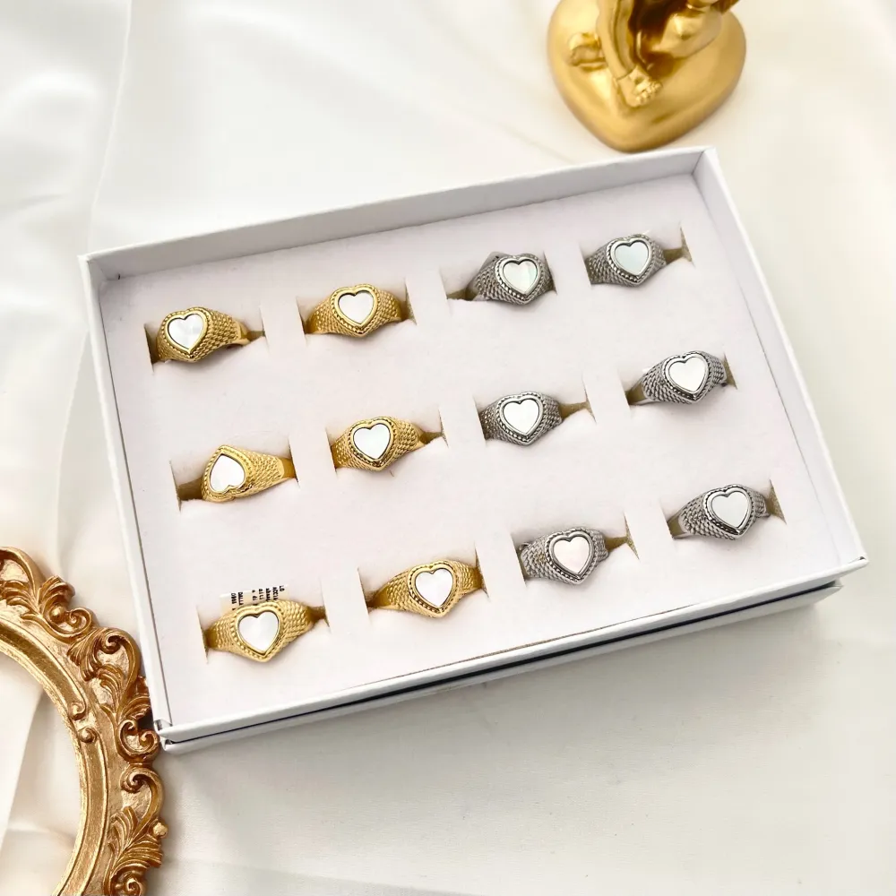 Cuore-Anello in Acciaio con Misura - AAM-105-192