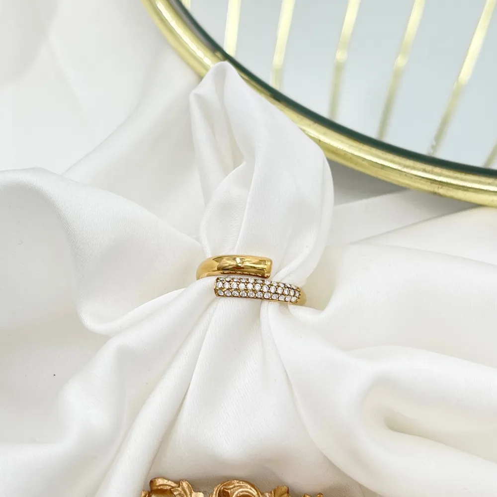 Semplice -Anello Regolabile in Acciaio - AAR-103-AA5169R