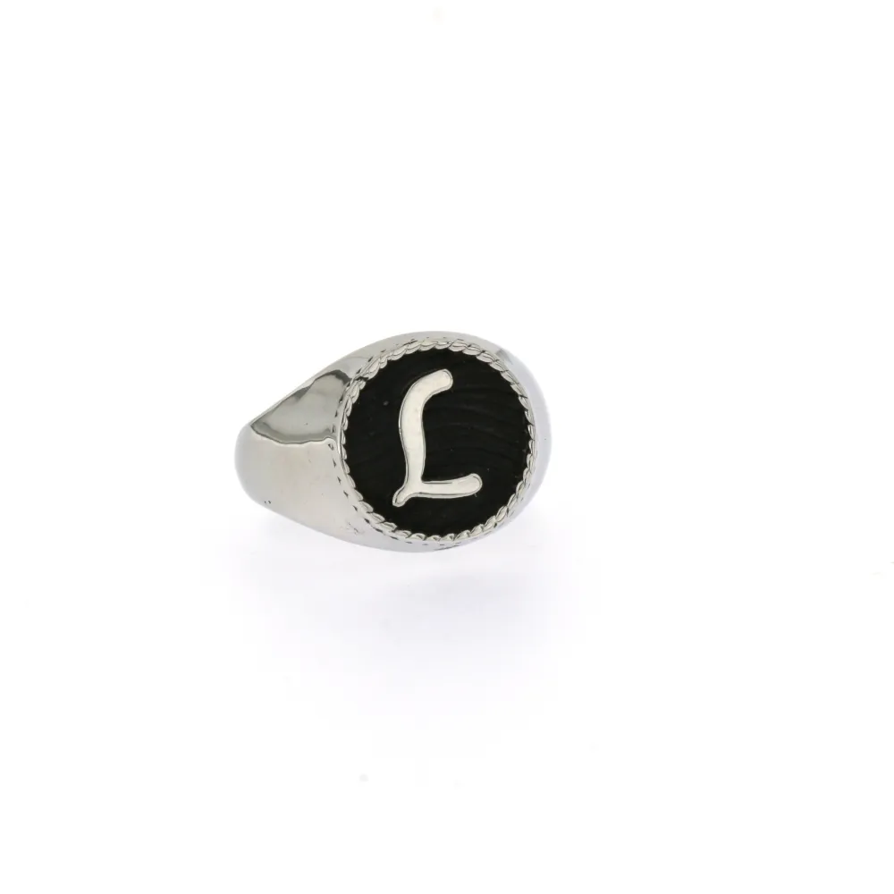 AAR-INIZIALE 5410 - Anelli in Acciaio Regolabile - AAR5414-INIZIALE- Anelli in Acciaio Regolabile