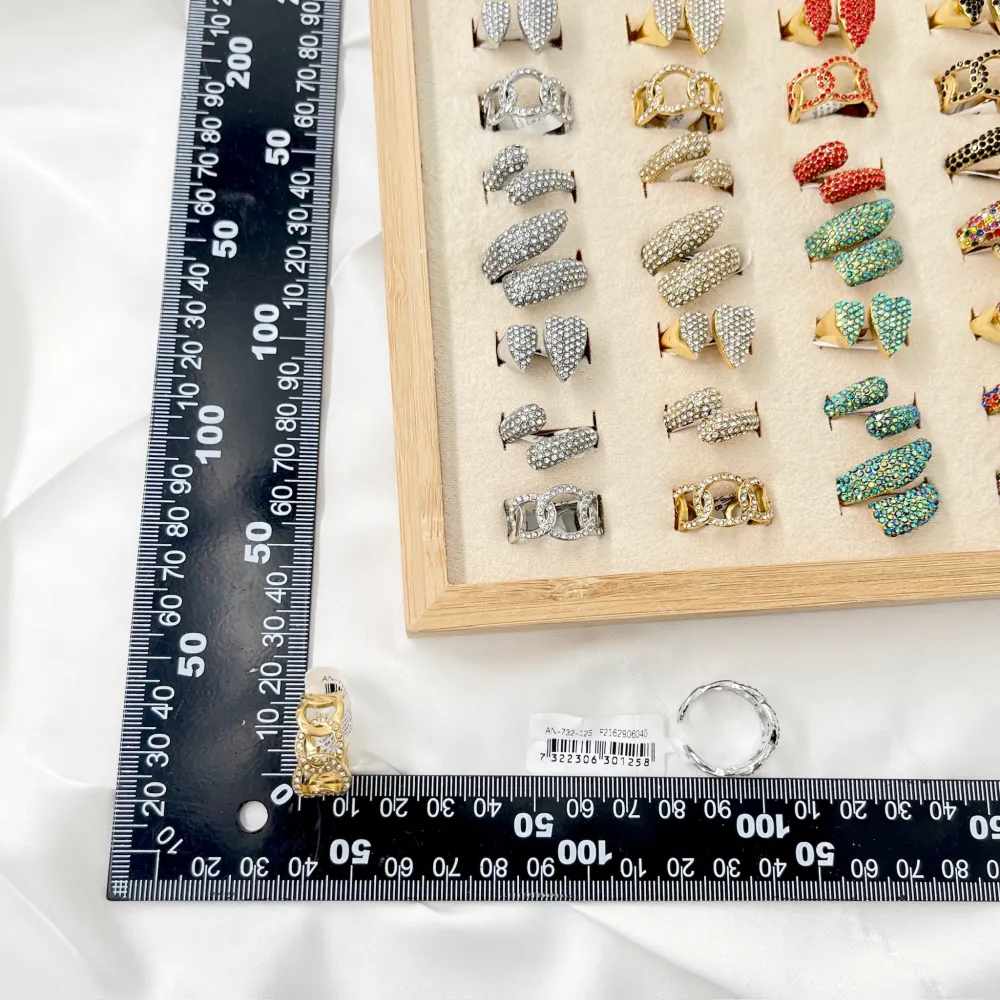 Mix Modelli-48 pz Anelli in Acciaio - AAR-732-125