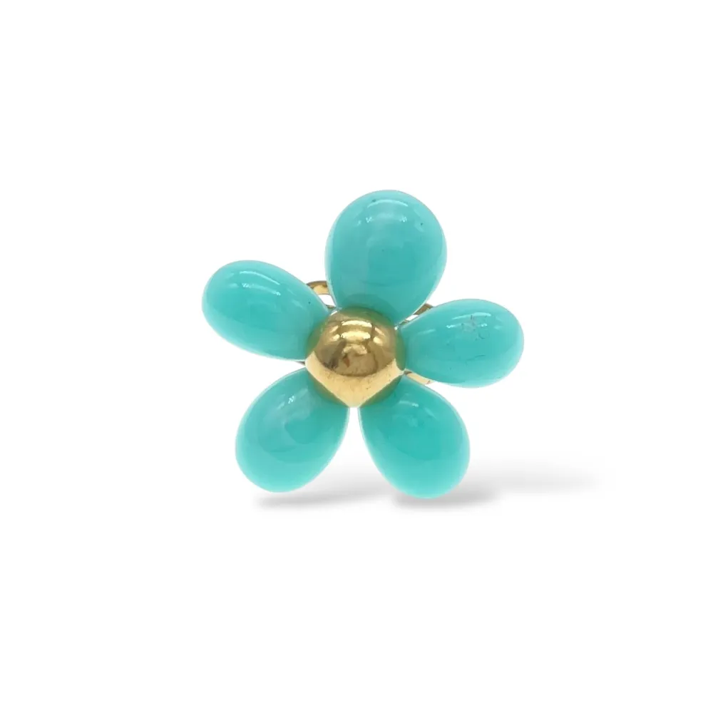 Fiore  -Anello Regolabile in Acciaio - AAR-732-394