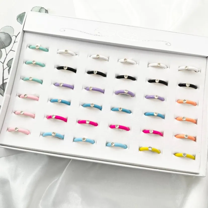 Punto Luce-36Pz Anelli Smaltati Regolabili - AMR-426-71