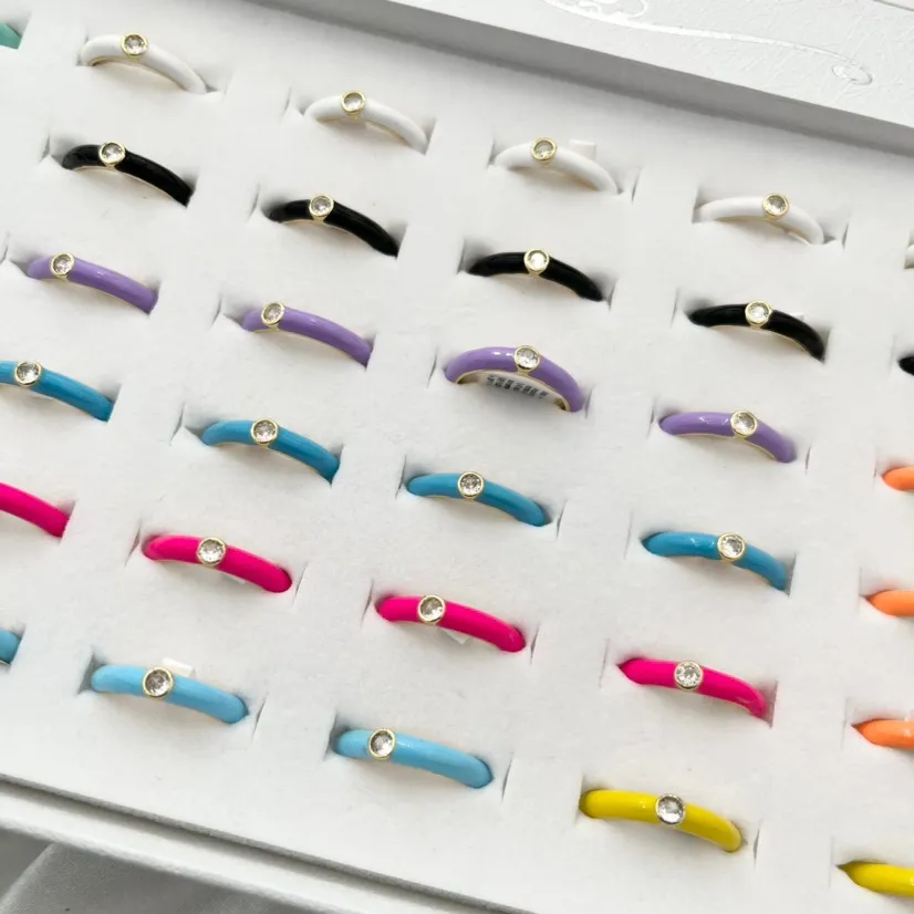 Punto Luce-36Pz Anelli Smaltati Regolabili - AMR-426-71