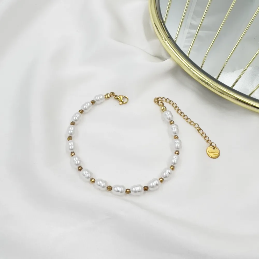 Perla Ovale-Bracciale in Acciaio - BAC-103-AA2006