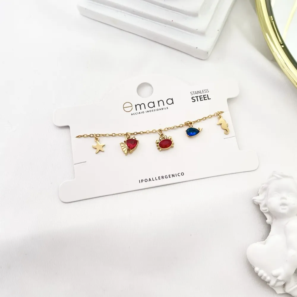 Mare -Bracciale in Acciaio con Chiusura - BAC-103-AA2747B