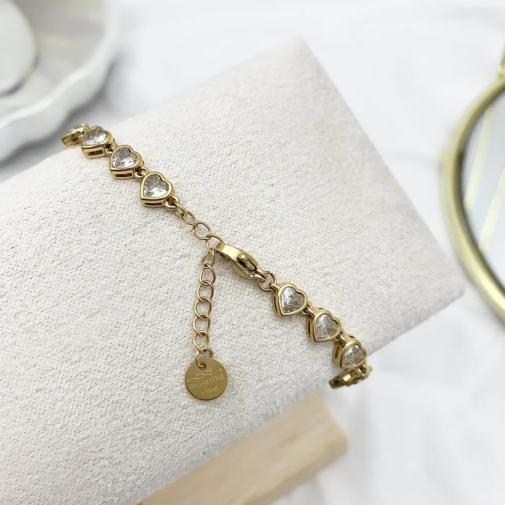 Cipollina Cuore-Bracciale in Acciaio - BAC-103-AA3403B