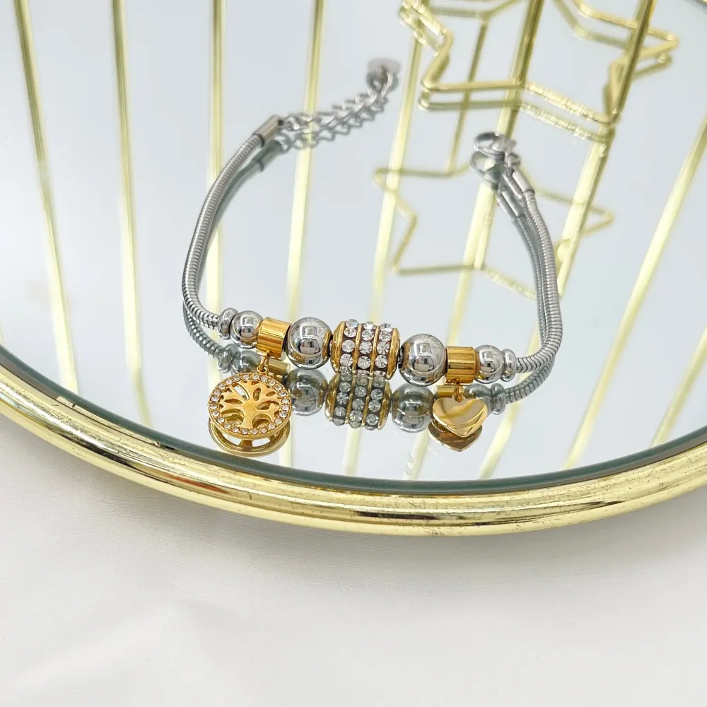 Charmes Albero della Vita-Bracciale in Acciaio - BAC-103-AA3636B