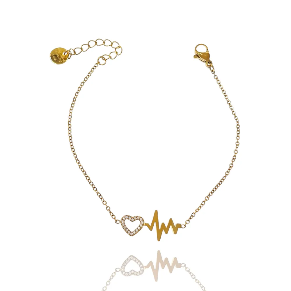 Battito Cuore-Bracciale in Acciaio con Chiusura - BAC-103-AA4169B