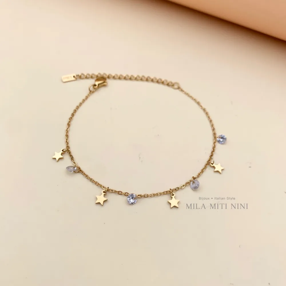 BAC413-1240-P.luci a Goccia-Bracciale in Acciaio - BAC413-1240