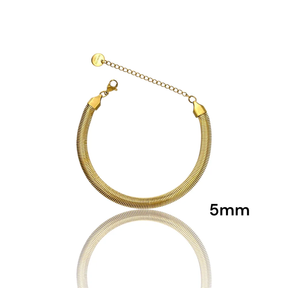 Serpente 5mm -Bracciale in Acciaio - BAC-413-3126A