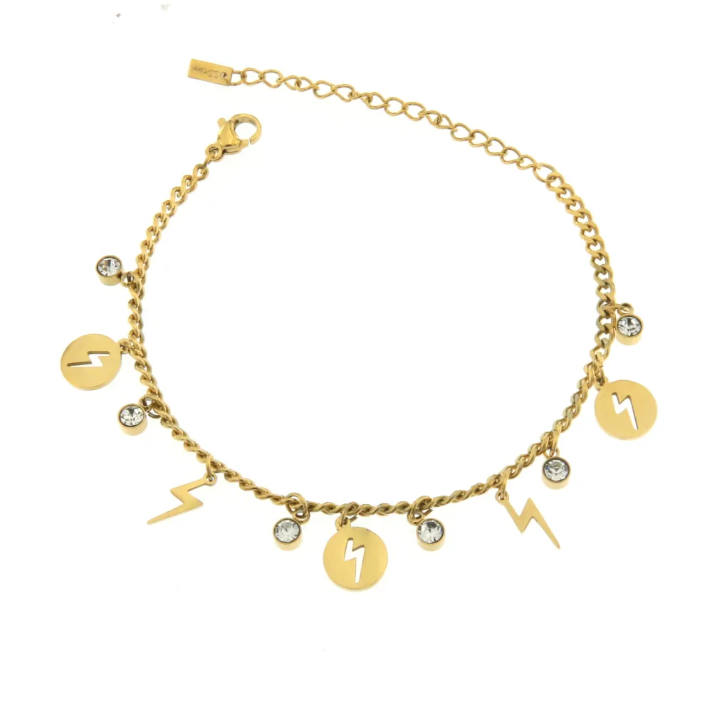 BAC7213-Fulmine- Bracciale in Acciaio - BAC-413-827