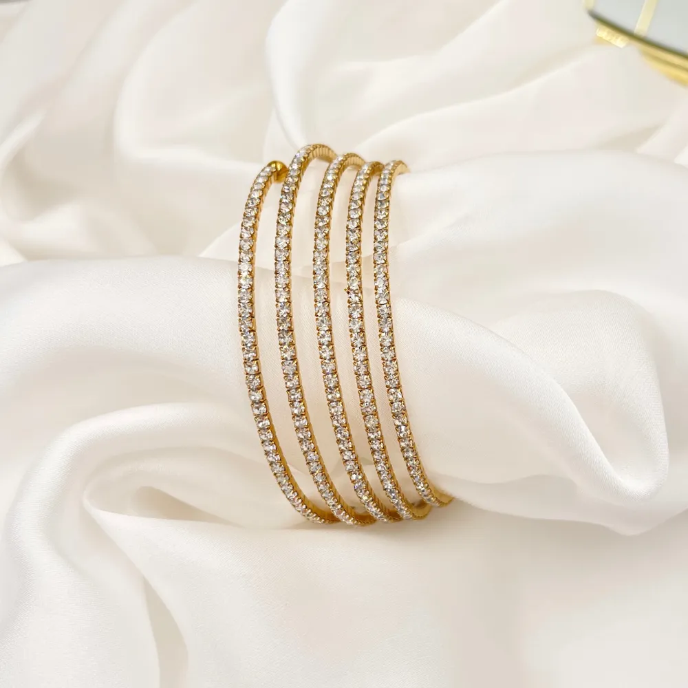 Tennis-Bracciale Rigido in Acciaio - BAR-103-AA3372B