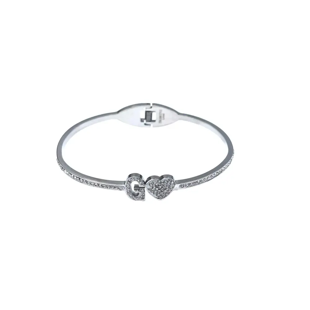 Iniziale-Bracciale Rigido in Acciaio - BAR413-1083