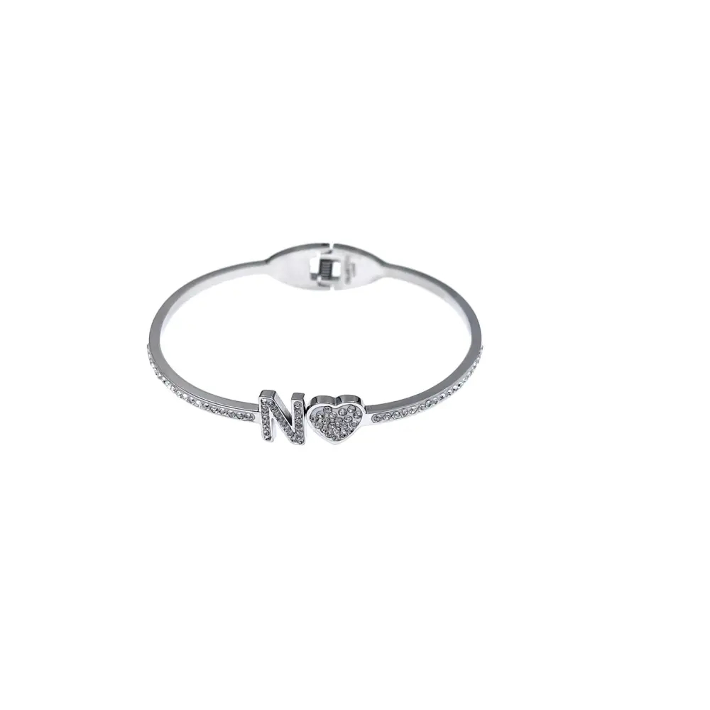 Iniziale-Bracciale Rigido in Acciaio - BAR413-1083