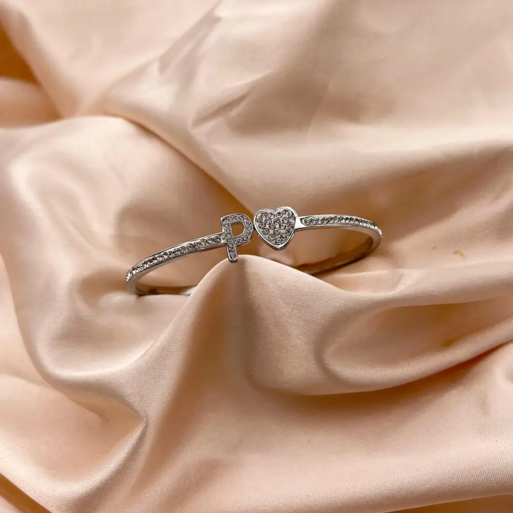 Iniziale-Bracciale Rigido in Acciaio - BAR413-1083