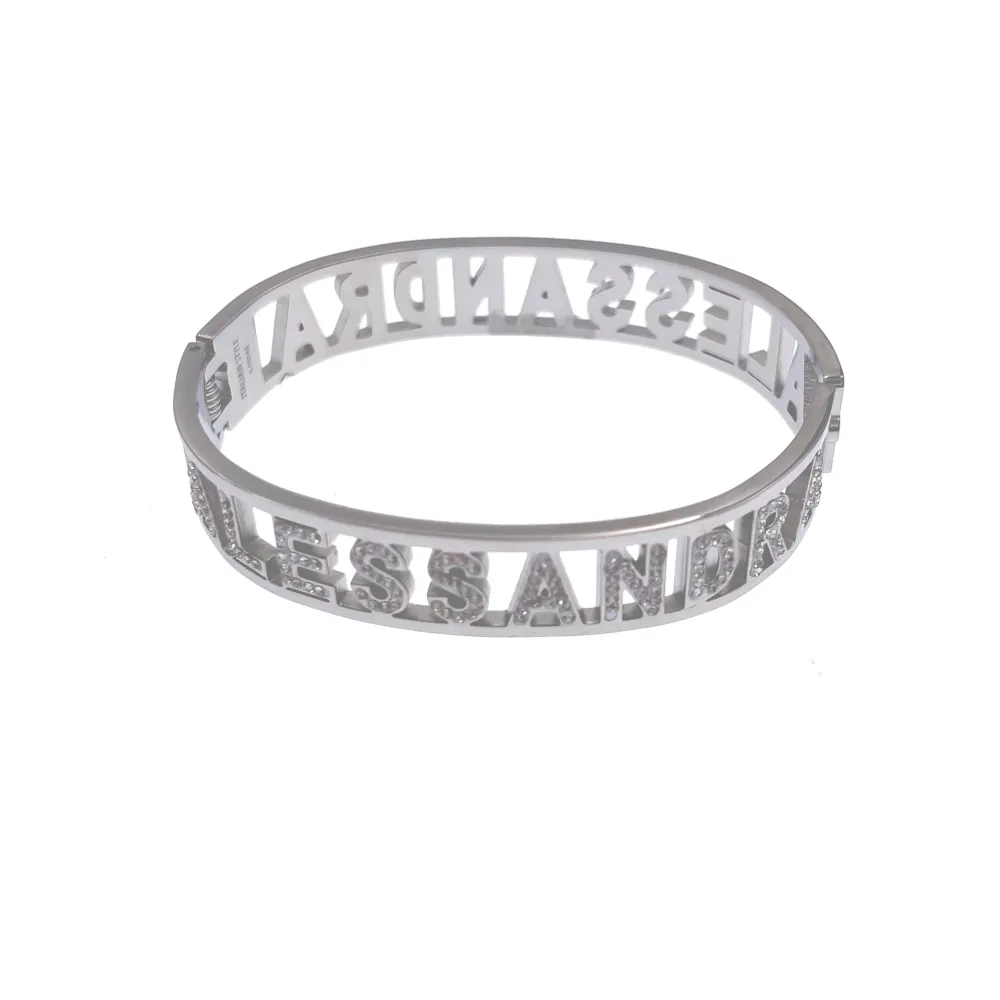 NOME-Bracciale Rigido in Acciaio - BAR413-67