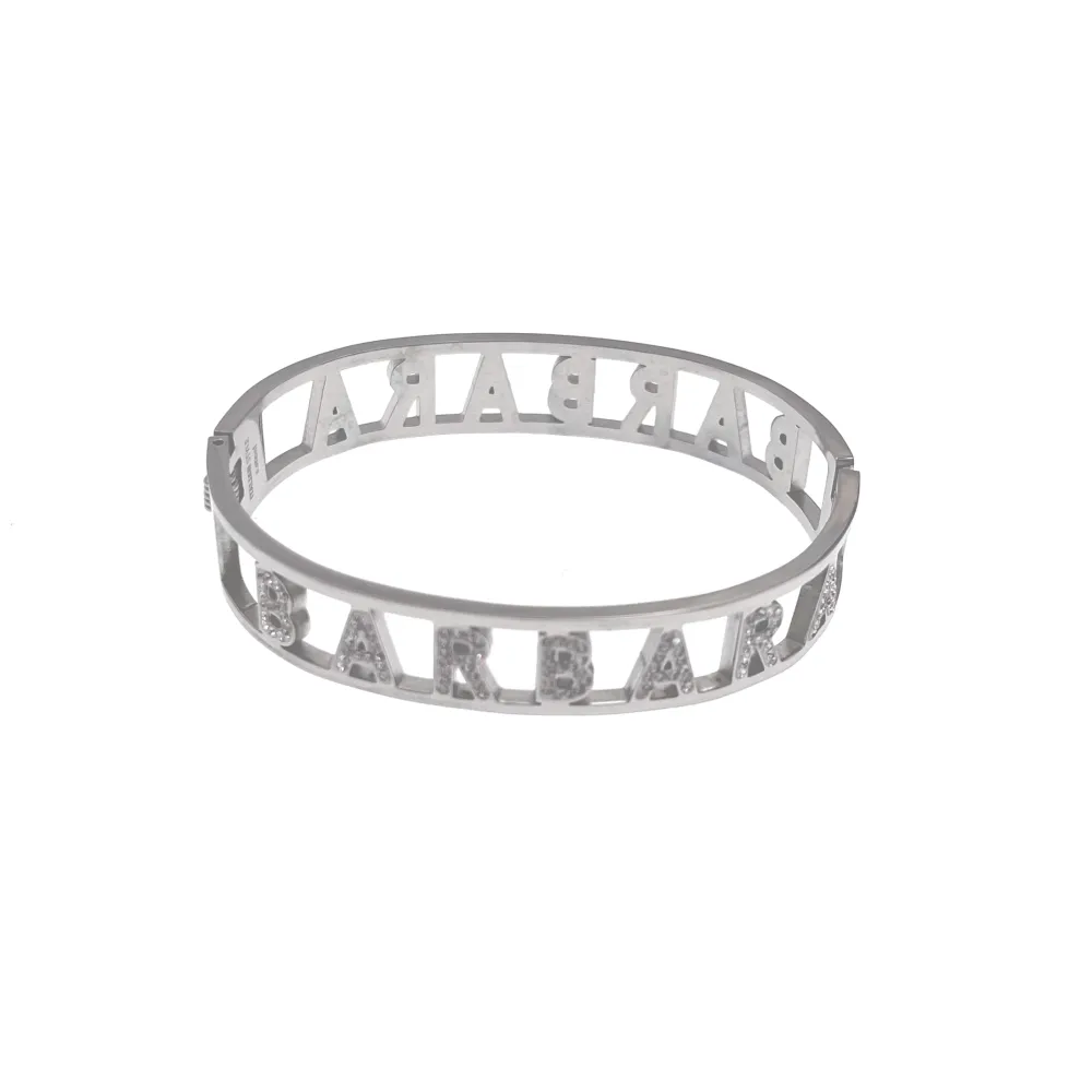 NOME-Bracciale Rigido in Acciaio - BAR413-67