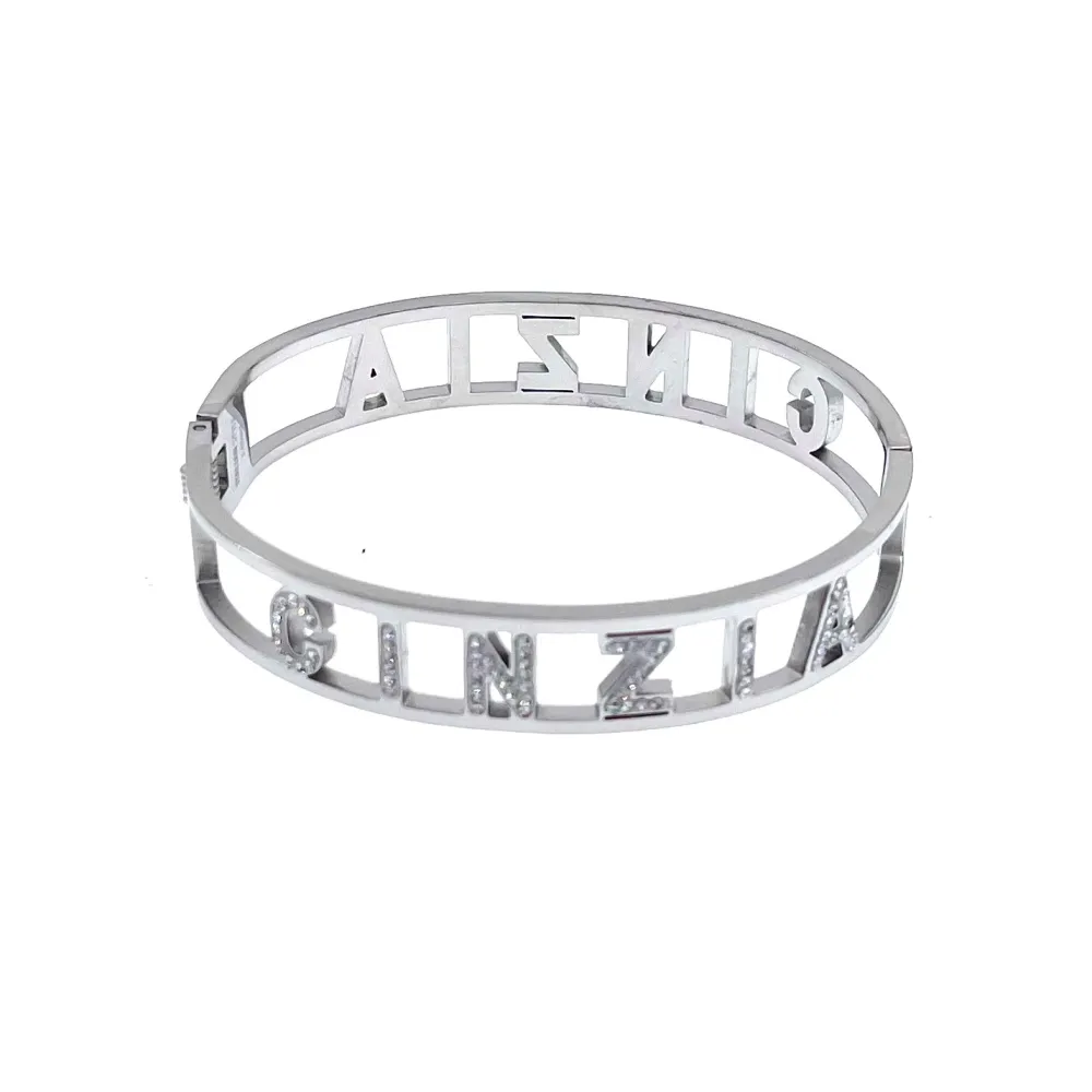 NOME-Bracciale Rigido in Acciaio - BAR413-67