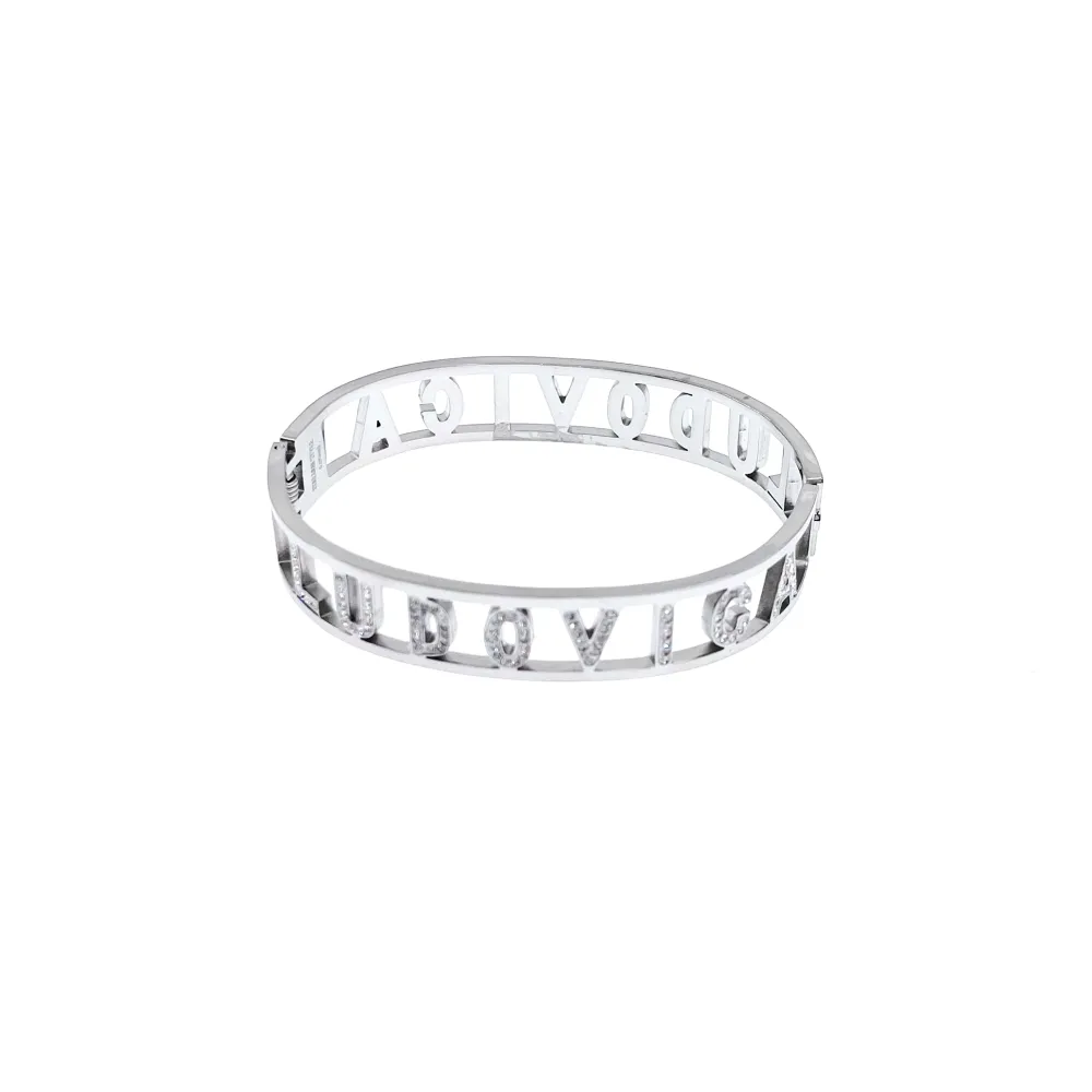 NOME-Bracciale Rigido in Acciaio - BAR413-67