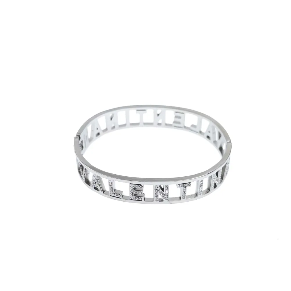 NOME-Bracciale Rigido in Acciaio - BAR413-67