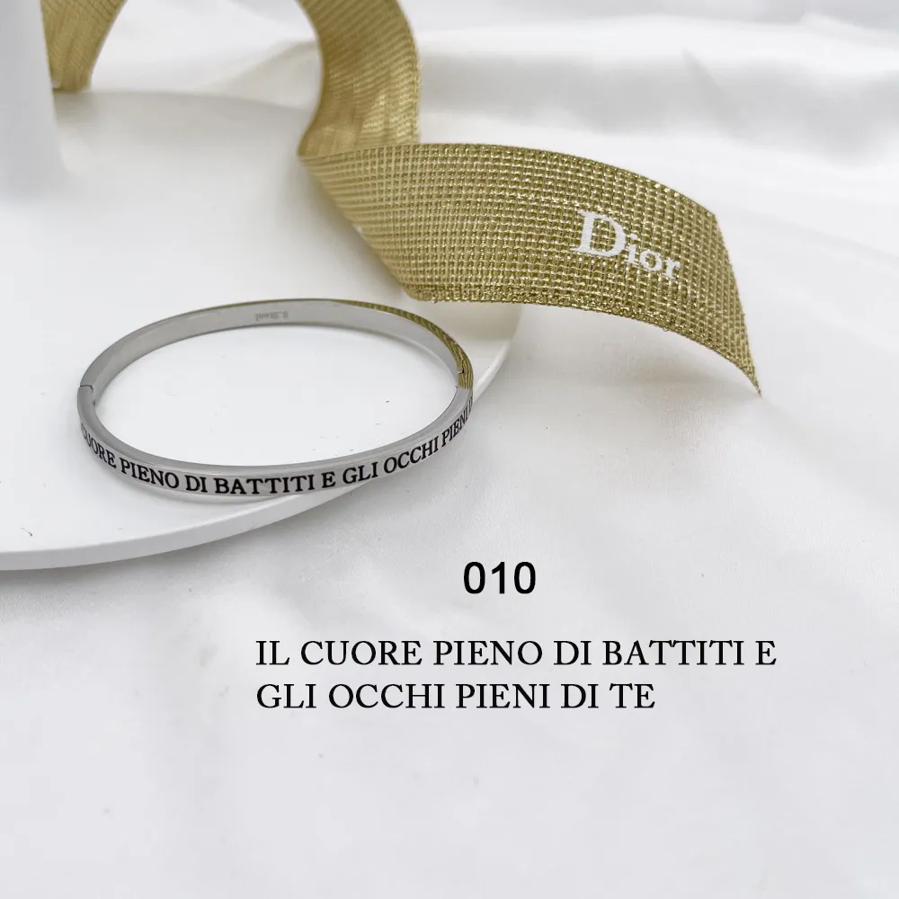 Bracciale rigido con le frasi da 1 a 27-Bracciale in Acciaoo - BAR-413-B60-1