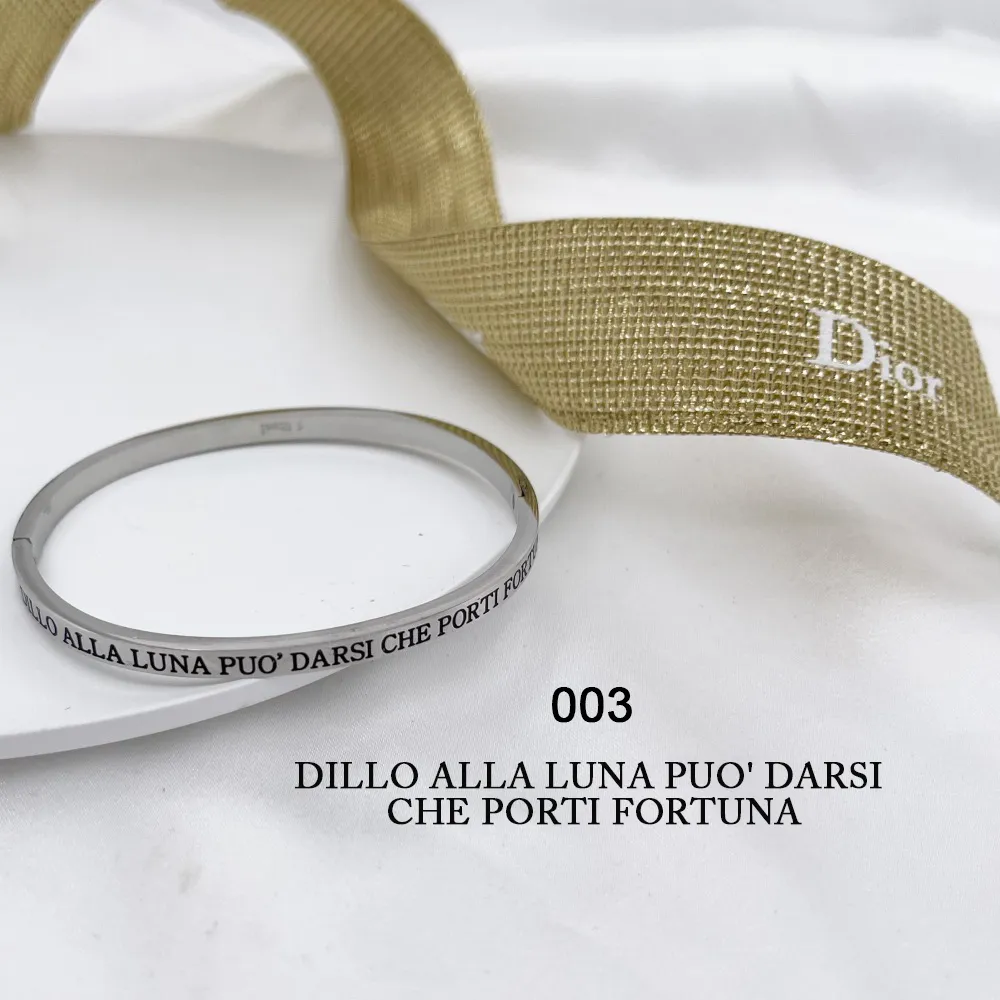 Bracciale rigido con le frasi da 1 a 27-Bracciale in Acciaoo - BAR-413-B60-1