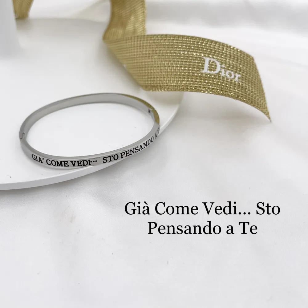 Bracciale a Catena in Acciaio - BAR7751-Scritte da N.1 a 25- Bracciale Rigido in Acciaio