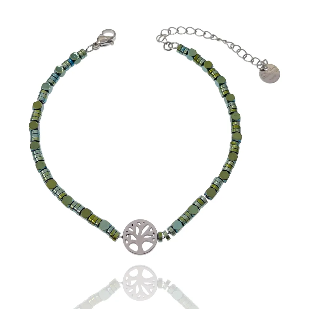 Albero della Vita-Bracciale in Acciaio da Uomo - BAU-103-AA2516B 4mm