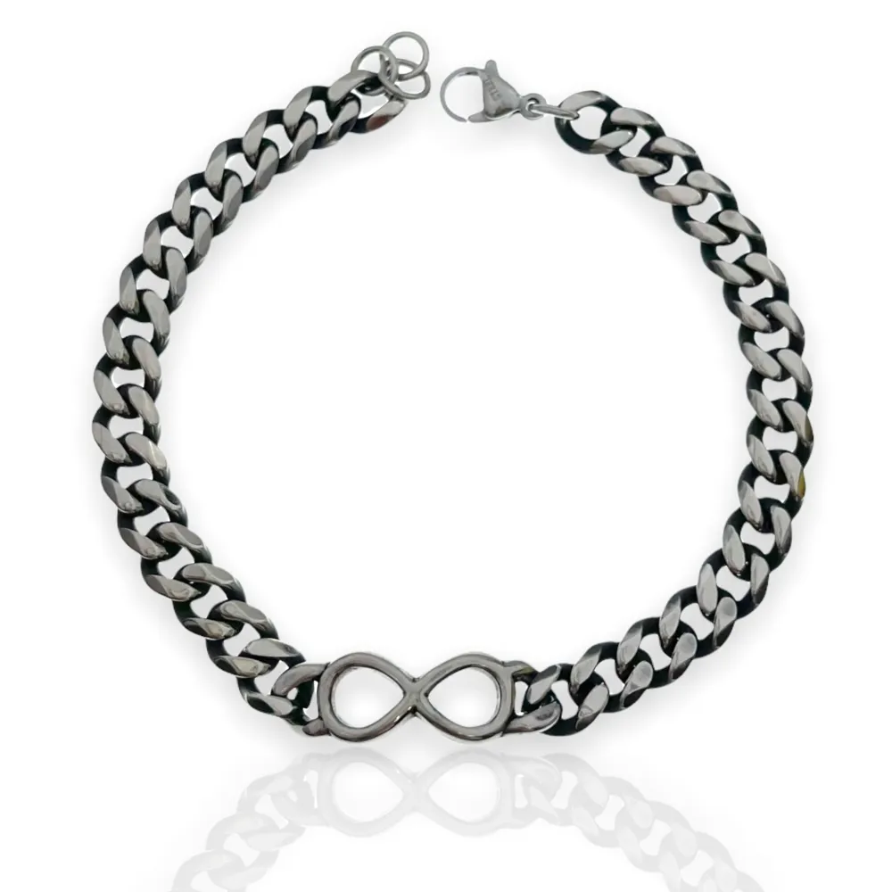 Infinito-Bracciale in Acciaio da Uomo - BAU-600-B111