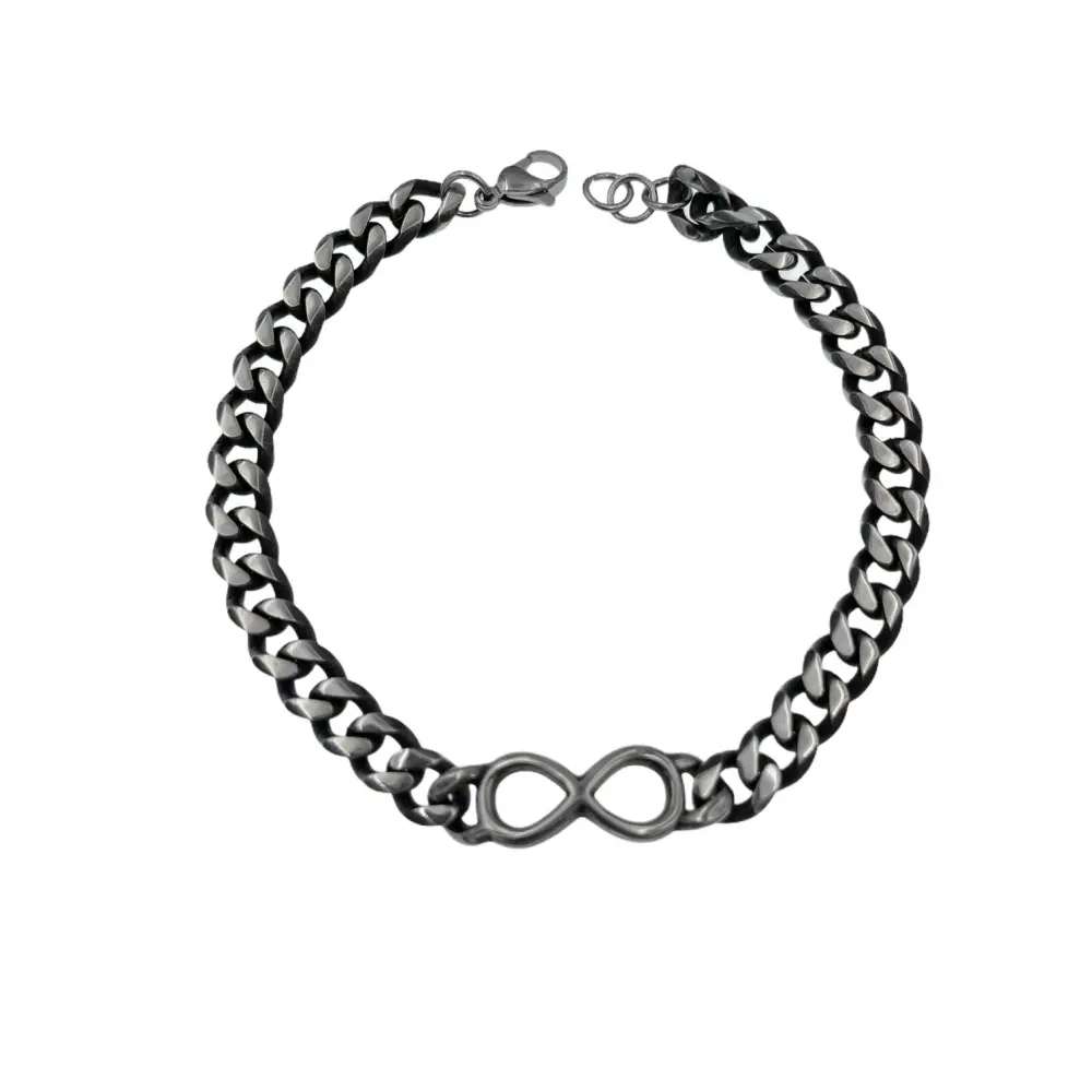 Infinito-Bracciale in Acciaio da Uomo - BAU-600-B111
