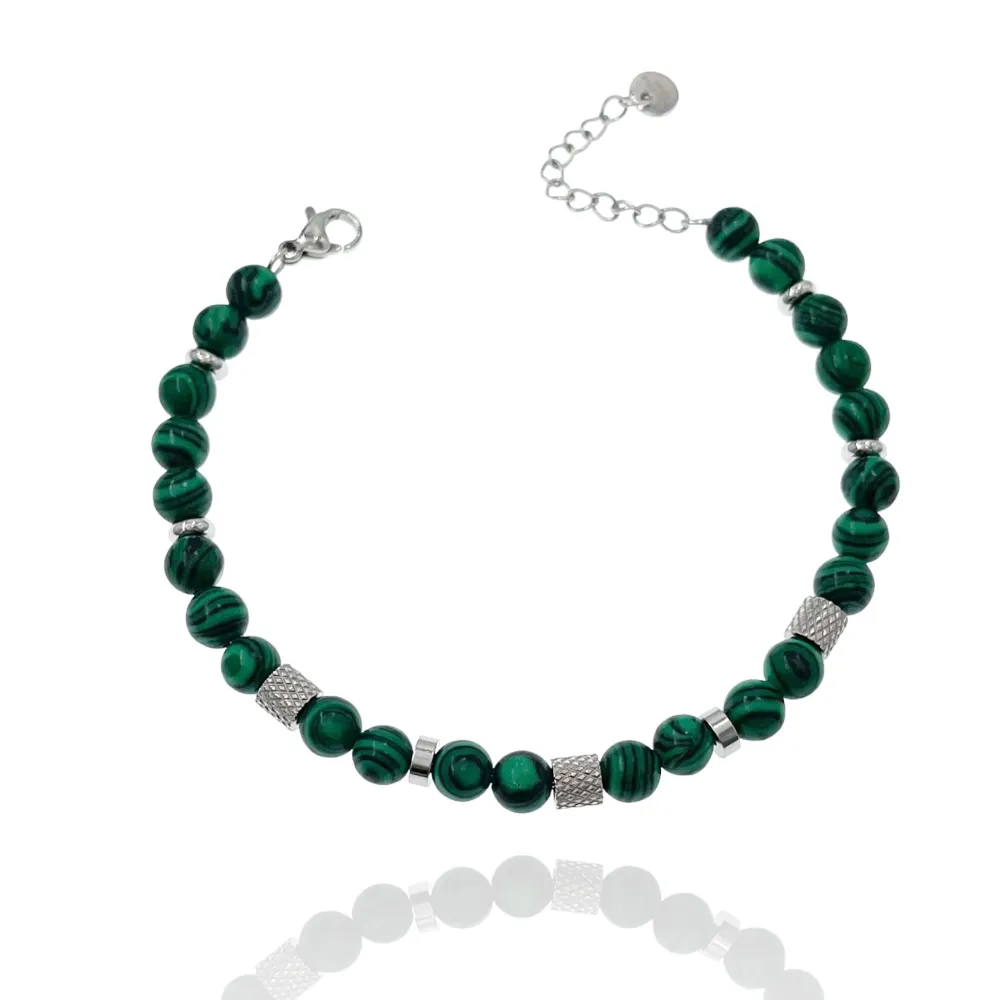 Pietrine-Bracciale in Acciaio da Uomo - BAU-600-B173