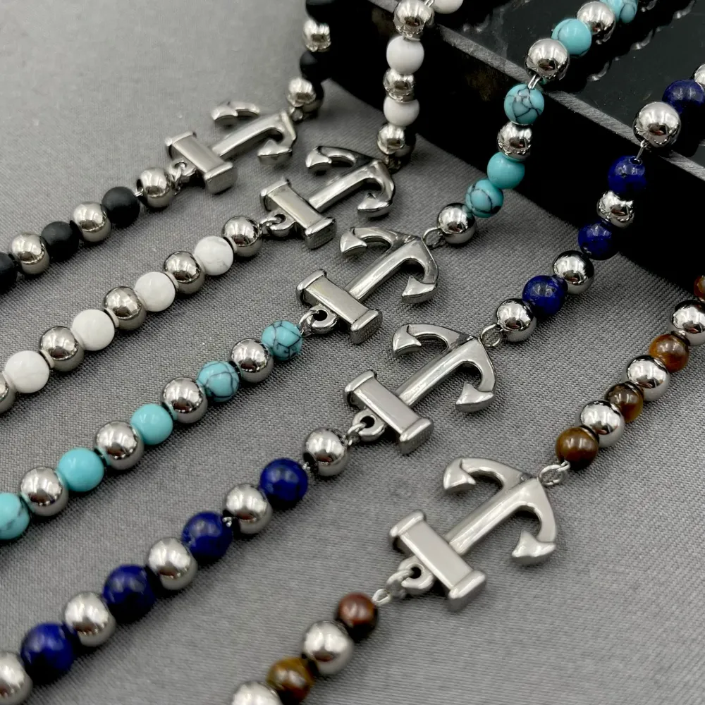 A'ncora-Bracciale in Acciaio da Uomo - BAU-600-B210