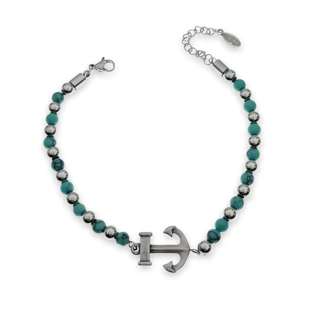 A'ncora-Bracciale in Acciaio da Uomo - BAU-600-B210