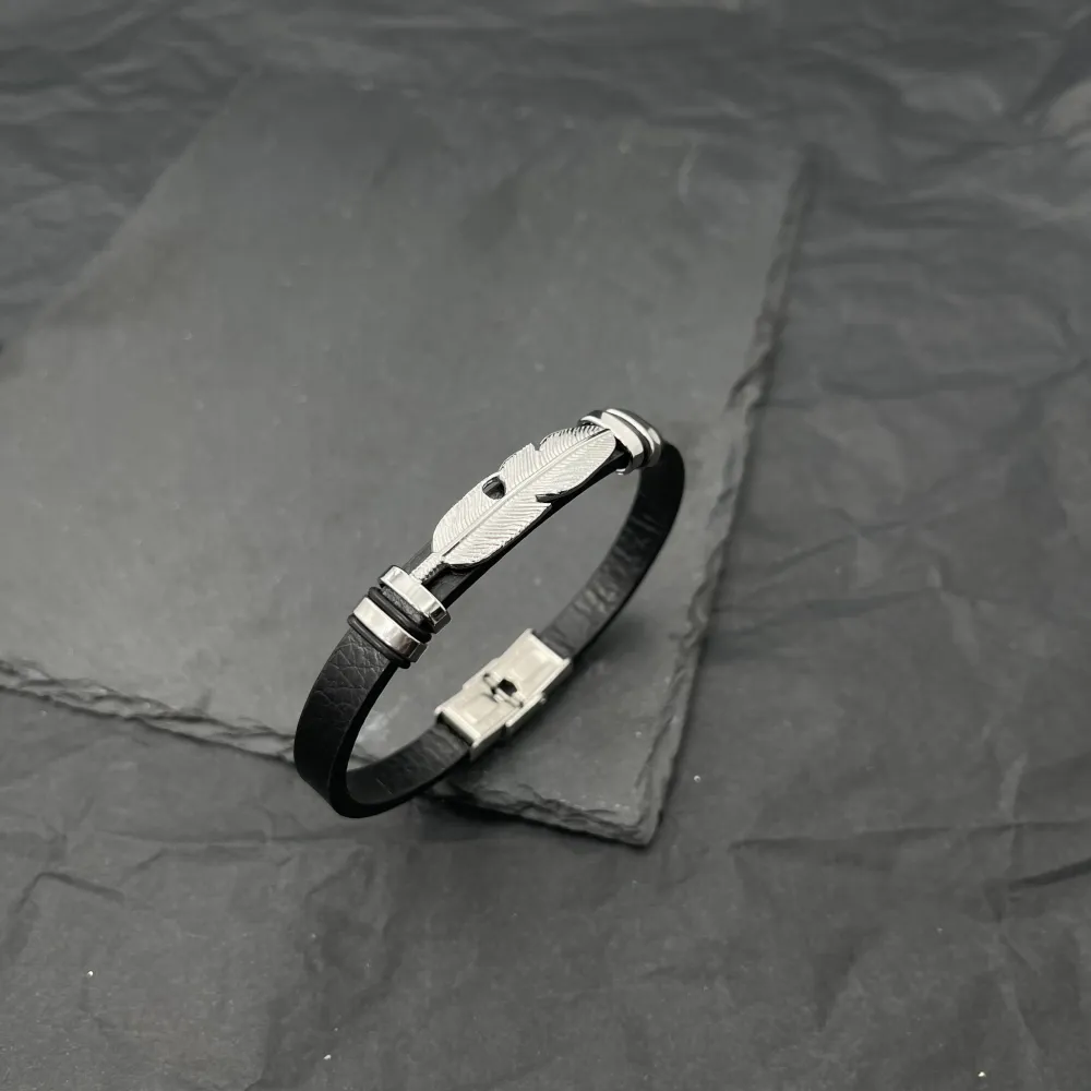 Piuma-Bracciale Uomo in Acciaio - BAU-600-H210