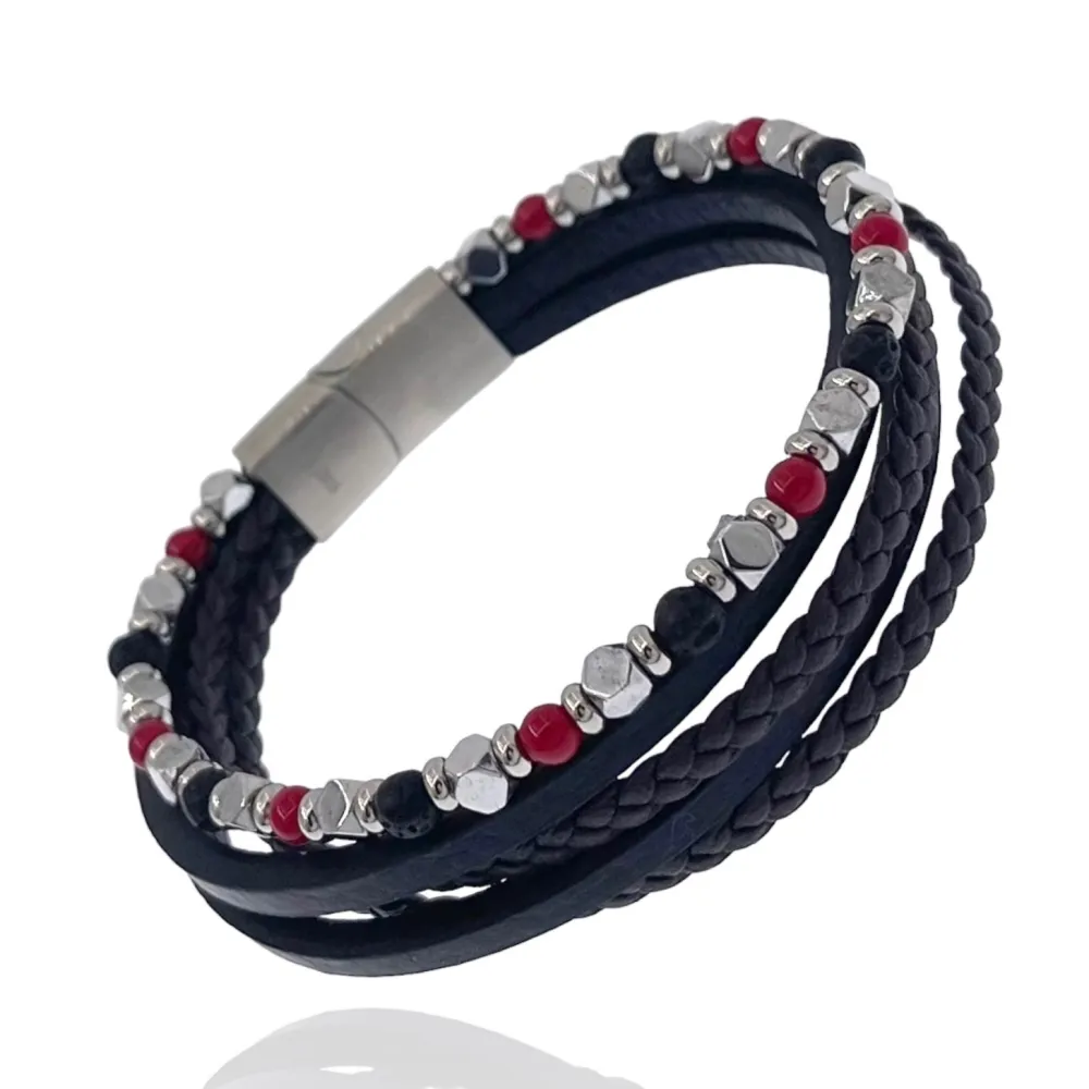 Multifili -Bracciale in Acciaio da Uomo - BAU-600-H260