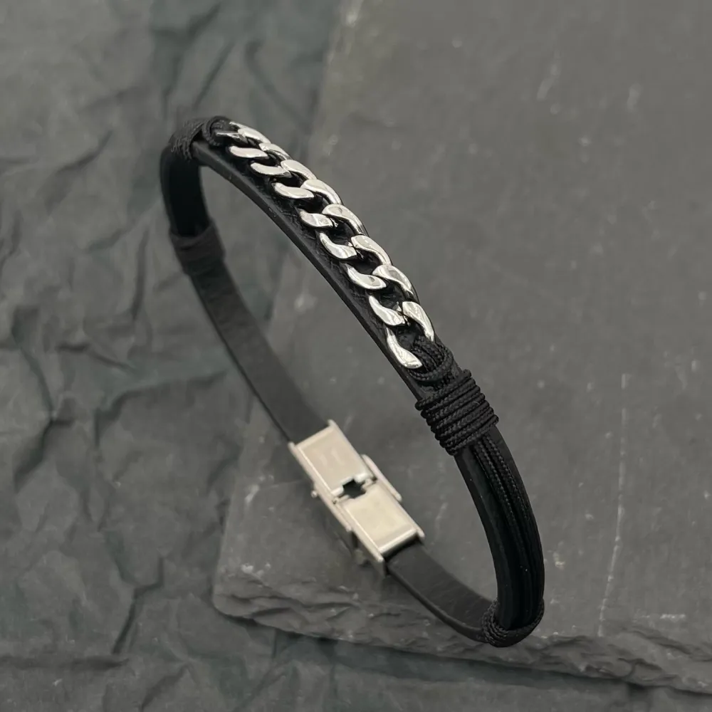 Catena-Bracciale in Acciaio da Uomo - BAU-600-H264