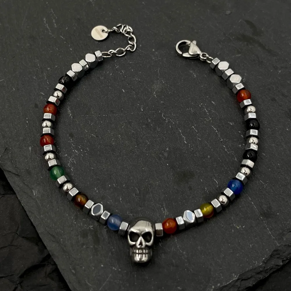 Teschio-Bracciale in Acciaio da Uomo - BAU-600-H281