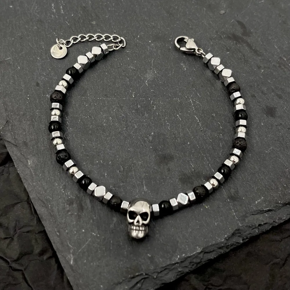 Teschio-Bracciale in Acciaio da Uomo - BAU-600-H281