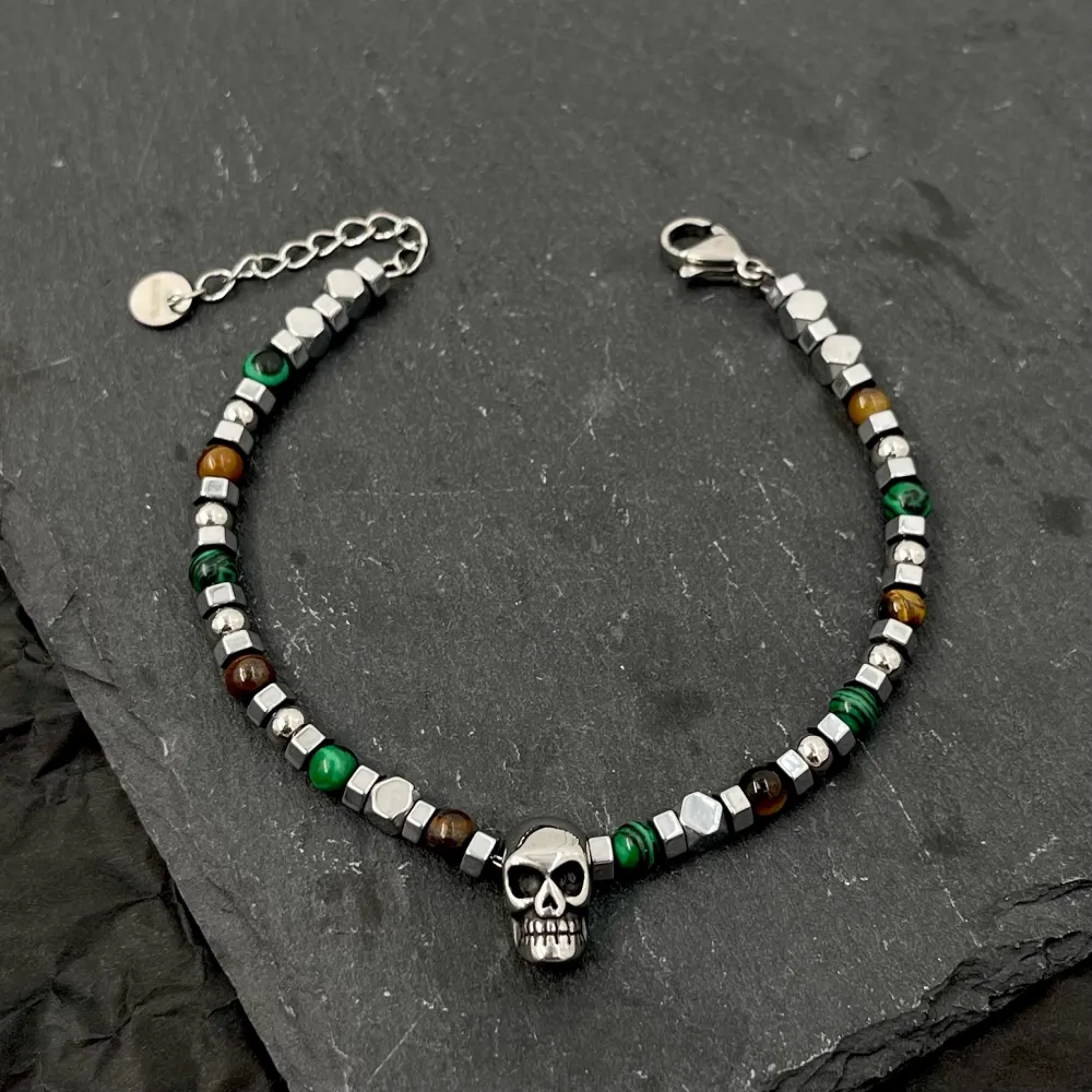 Teschio-Bracciale in Acciaio da Uomo - BAU-600-H281