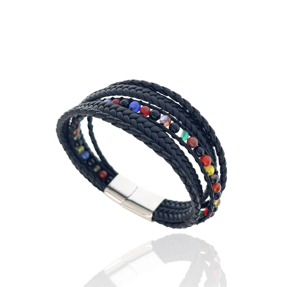 Multifili -Bracciale in Acciaio da Uomo - BAU-720-24