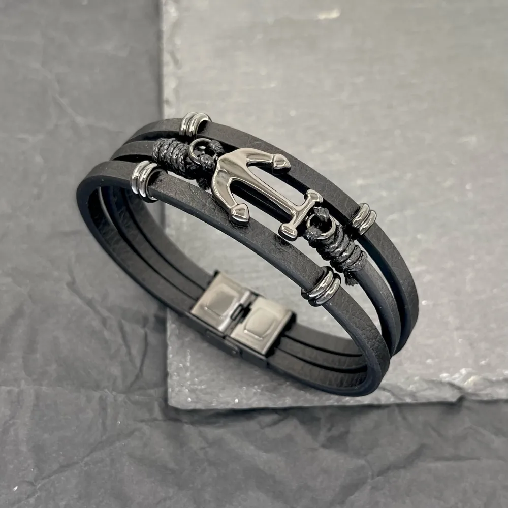 Ancora- Bracciale da Uomo in Acciaio - BAU-720-29