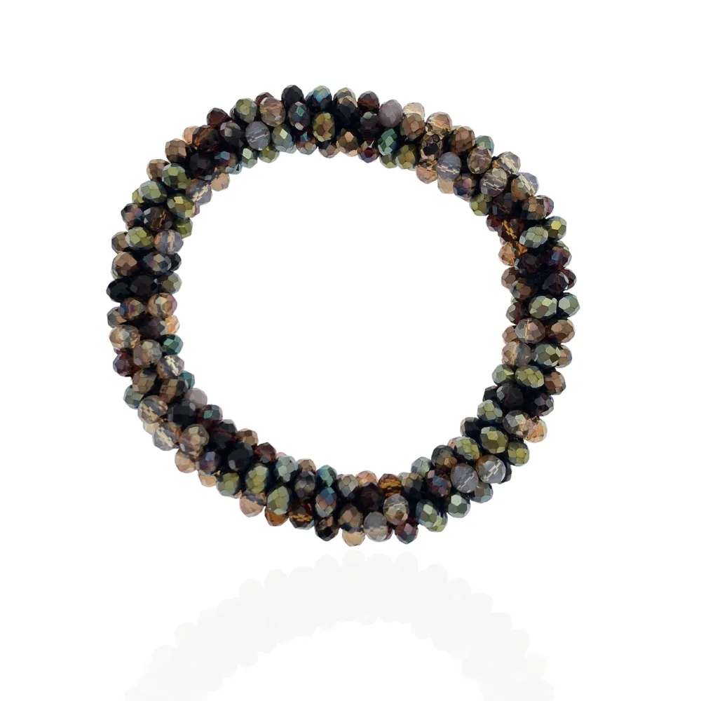 Tonalità Mix-Bracciale Elastico con Cristalli - BEC-1412 Tonalità Mix