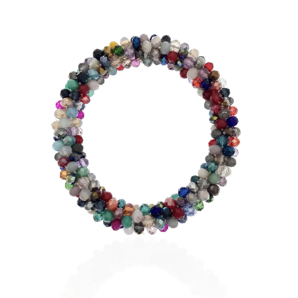 Tonalità Mix-Bracciale Elastico con Cristalli - BEC-1412 Tonalità Mix